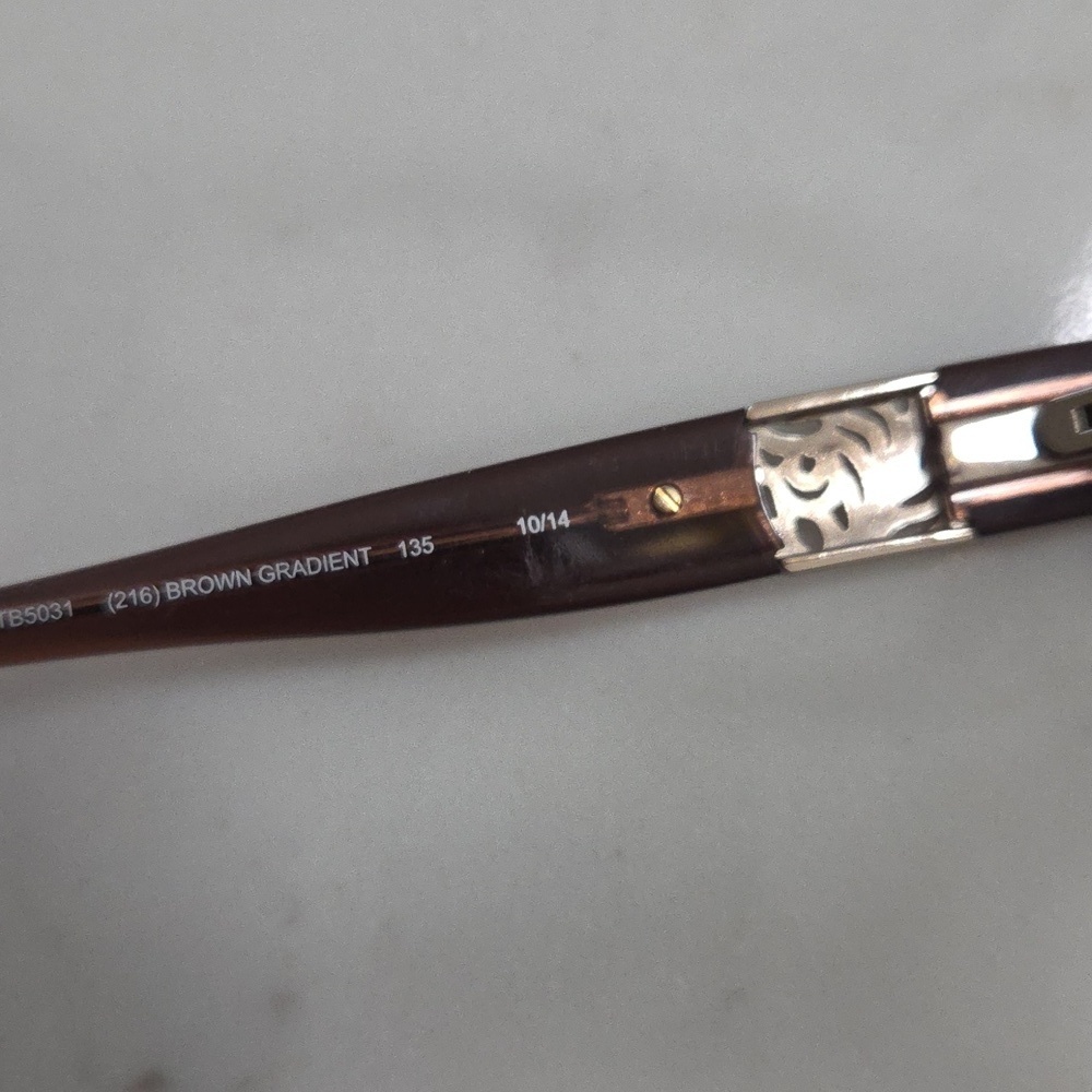 Tommy Bahama Brown Gradient Rectangle Eyeglasses Frames with Case - Picture 10 of 14